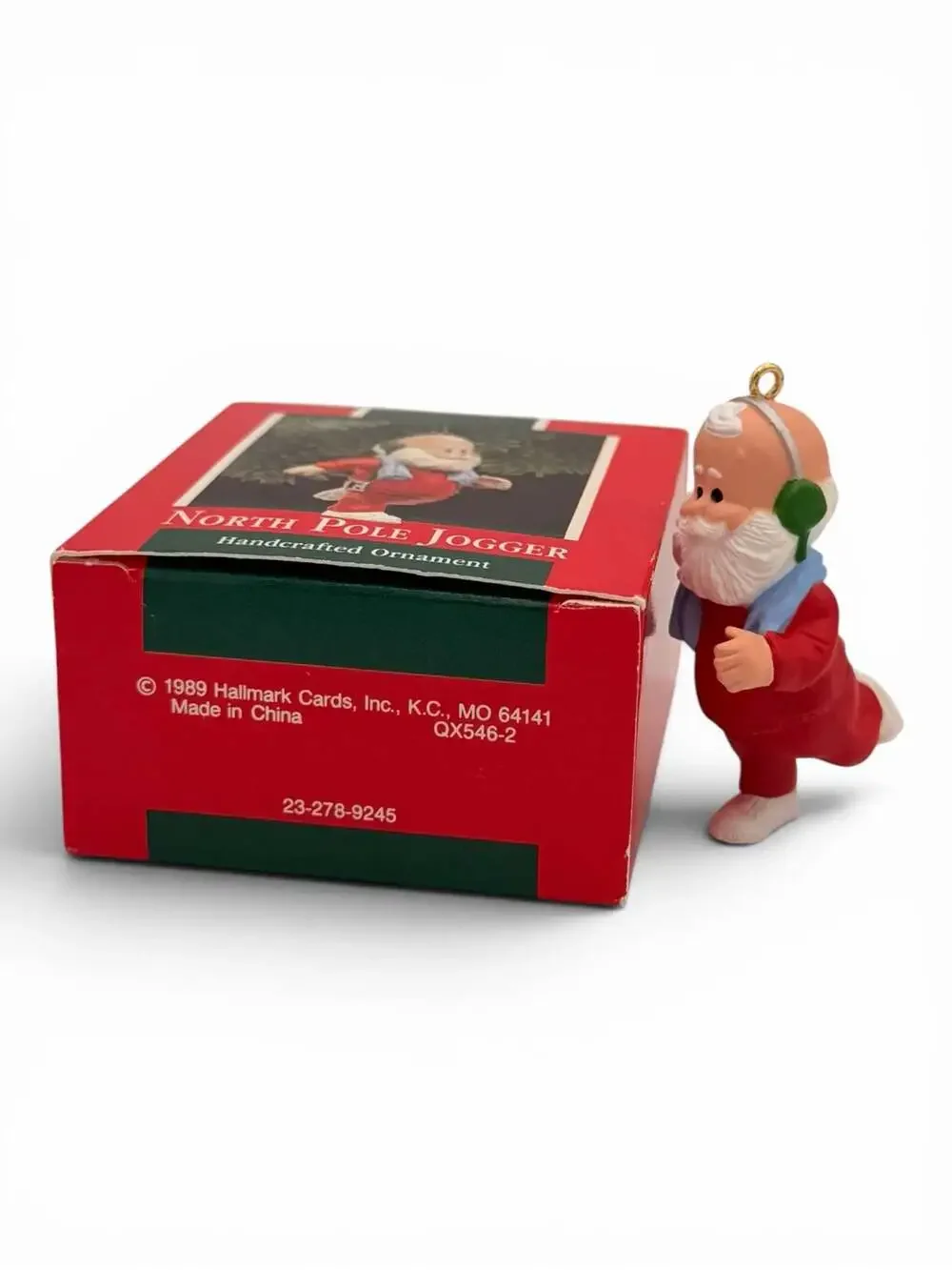 1989 Hallmark Keepsake North Pole Jogger Handcrafted Christmas Ornament